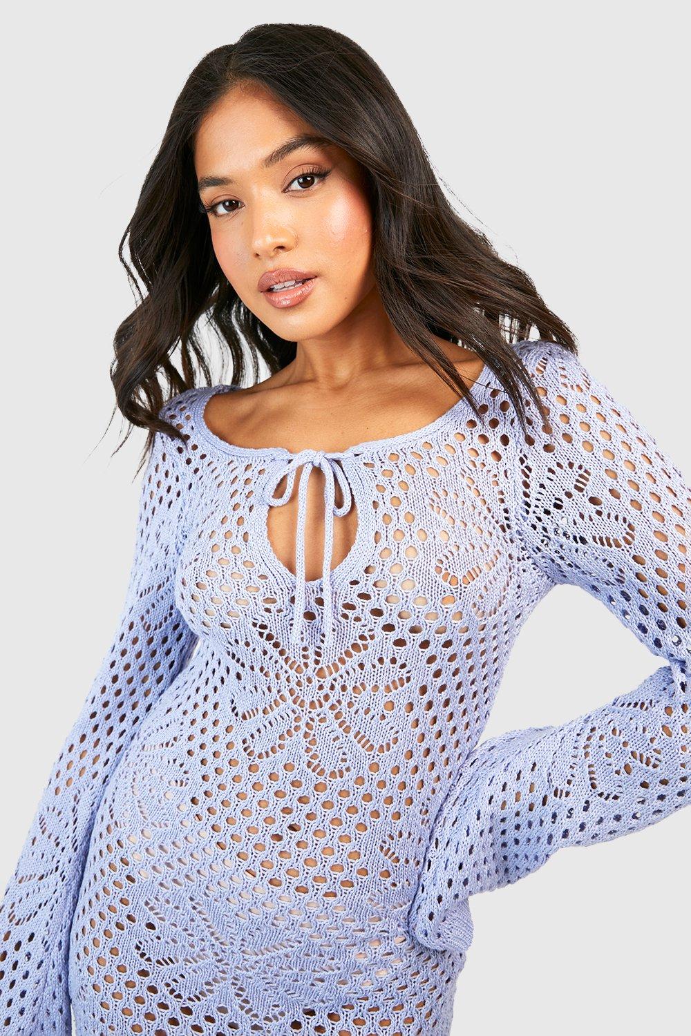Lily crochet mini dress